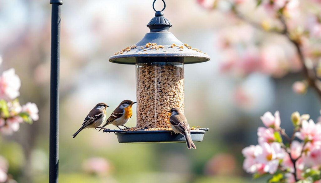 Vogels voeren in maart: na deze datum moet u de voederplek juist opruimen