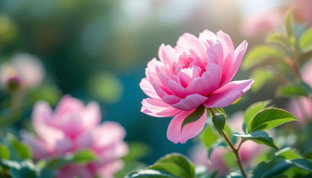 Pioenroos in maart: op de juiste plek geplant bloeit ze decennialang zonder enige moeite