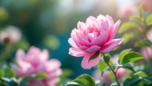 Pioenroos in maart: op de juiste plek geplant bloeit ze decennialang zonder enige moeite