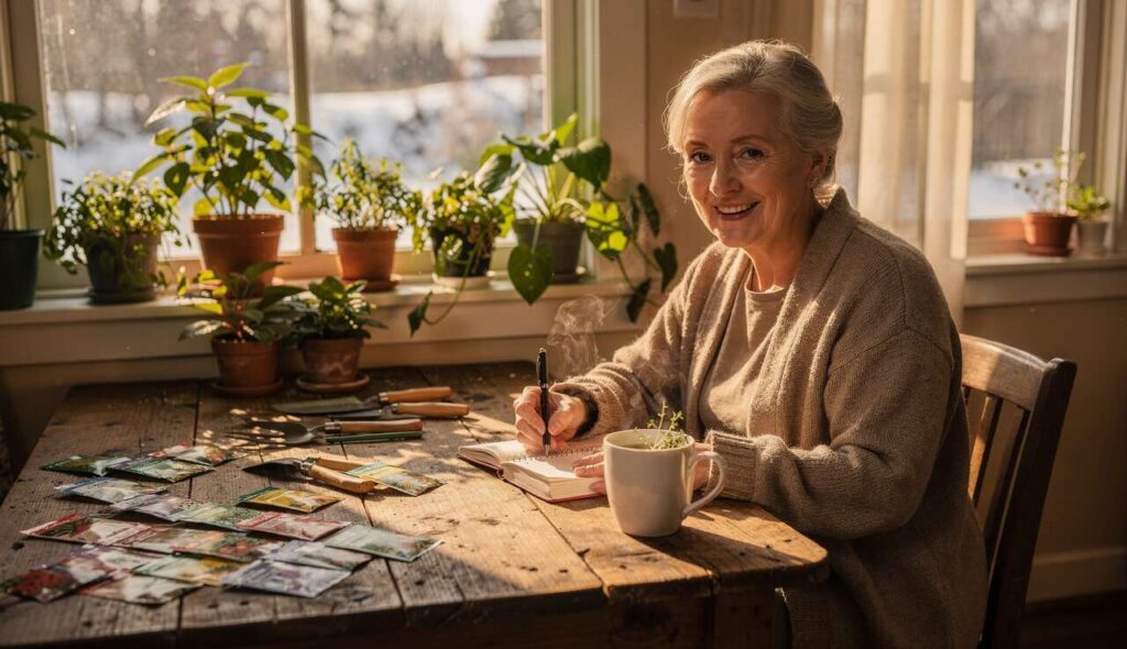 Ik had nooit gedacht mijn zomertuin aan de keukentafel voor te bereiden: haar wintertip verandert alles, ook op je 70e