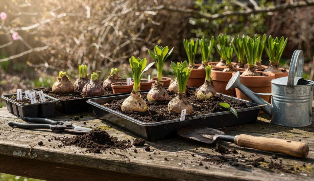 Dahliaknollen in maart: nu alvast aandrijven garandeert bloei vanaf juli