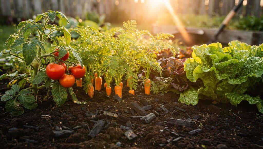 Waarom tuinders houtskool uit de open haard bewaren voor hun moestuin